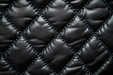 Fototapeta premium Black Quilted Background