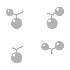 molecule icon on a white background, vector illustration