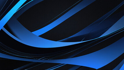 A digital abstract of blue flowing shapes that represent energy and movement, perfect for tech or innovation visuals