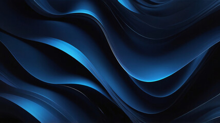 A digital abstract of blue flowing shapes that represent energy and movement, perfect for tech or innovation visuals