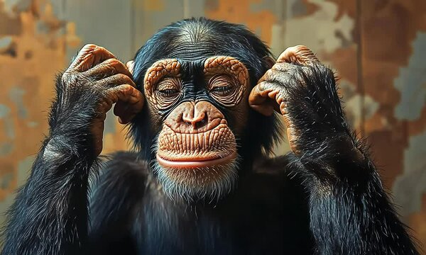 Ape Who Hears No Evil, Sees No Evil, and Speaks No Evil