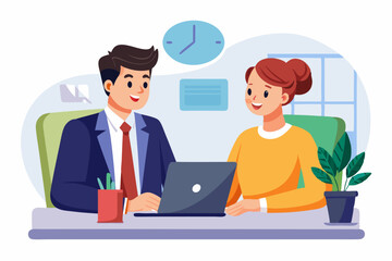 Candidate Responding to Questions in Job Interview, Professional Recruitment Meeting, Career Advancement Discussion, Business Professionals Engaging in Dialogue.