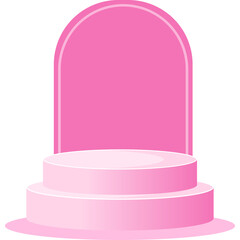 Pink Podium Stage