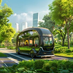 Obraz premium bus in the city