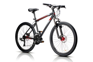 Fototapeta premium Black mountain bike bicycle vehicle wheel.