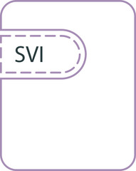 SVI File icon thick black outline