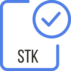 STK File icon with checked mark © umerawanpk