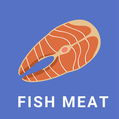 Food icon flat illustration