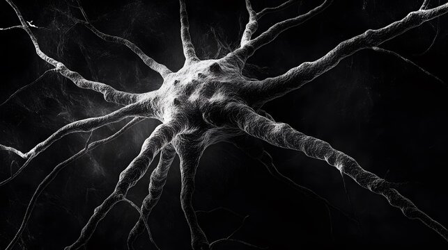 72. The detailed structure of a neuron with dendrites, axons, and synapses