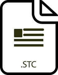 STC File icon with symbol