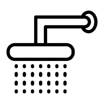 recommend clip art: Shower icon in outline style