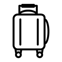 Suitcase icon in outline style
