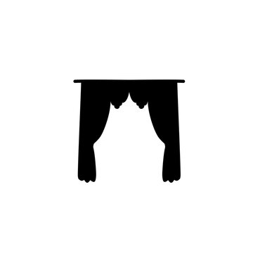 recommend clip art: curtain silhouette icon