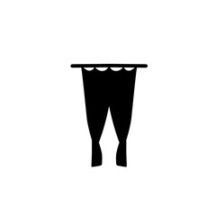 curtain silhouette icon