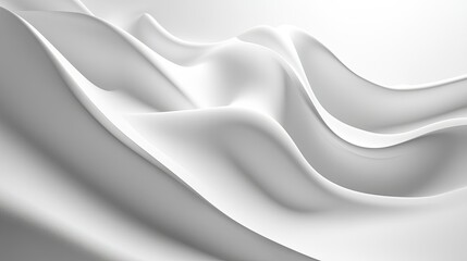 A smooth white background with gentle, flowing curves and subtle shadows, creating a calming and modern design.