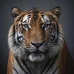 Fototapeta premium A tiger with a yellow eye