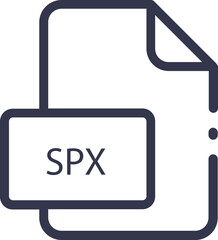 SPX line document icon