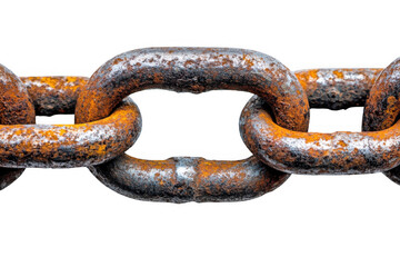 Fototapeta premium Rusty Metal Chain Section