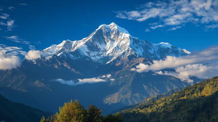 Mountains and fields, beautiful natural scenery