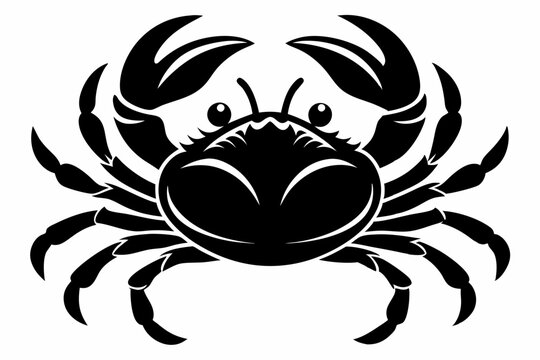 recommend clip art: Crab Silhouette Vector art illustration