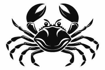 Crab Silhouette Vector art illustration