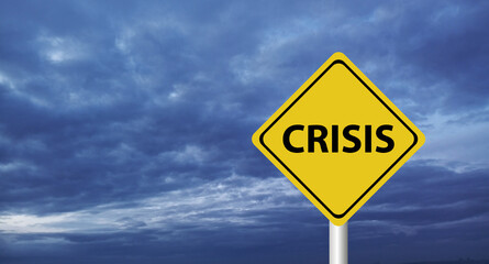 Hurricane season with symbol sign against a stormy background and copy space. dirty and angled sign adds to the drama. hurricane sign, hurricane season sing on cloudy background