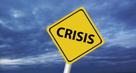 Hurricane season with symbol sign against a stormy background and copy space. dirty and angled sign adds to the drama. hurricane sign, hurricane season sing on cloudy background