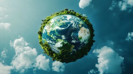 Fototapeta premium Achieving Carbon Neutrality through Innovative Emissions Reduction and Carbon Credit Solutions