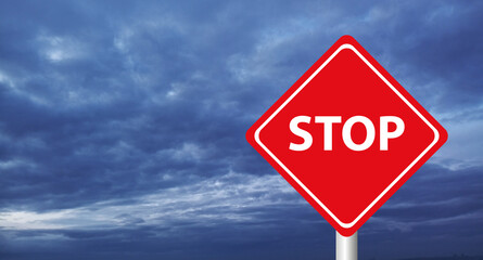 stop stop warning sign, warning sign