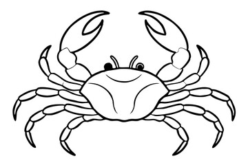 Crab Silhouette Vector art illustration