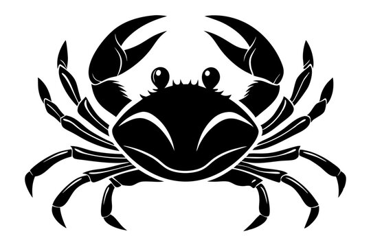 recommend clip art: Crab Silhouette Vector art illustration