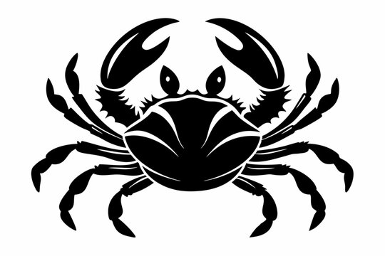 recommend clip art: Crab Silhouette Vector art illustration