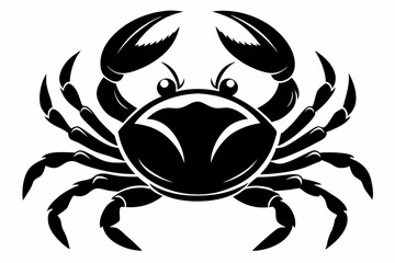 Crab Silhouette Vector art illustration