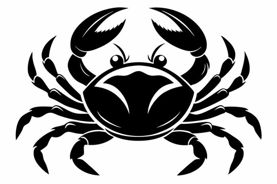 recommend clip art: Crab Silhouette Vector art illustration