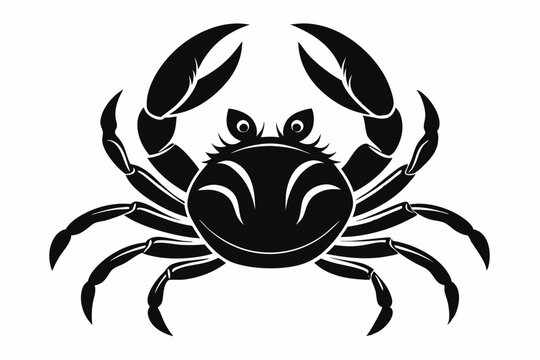 recommend clip art: Crab Silhouette Vector art illustration