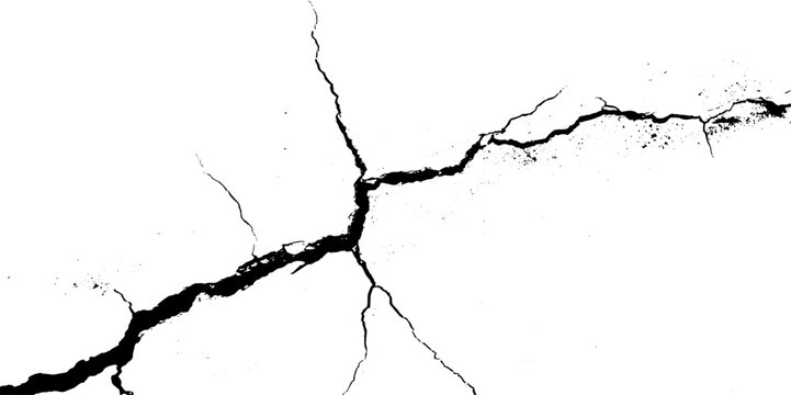 Texture soil dry crack background pattern. black and white vintage of cracked concrete scribble effect.