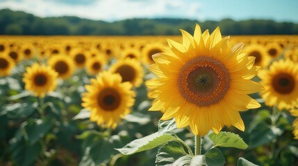 Fototapeta premium Sunflowers in a Field