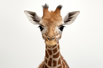 Obraz premium Baby animal wildlife portrait giraffe.
