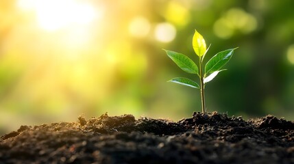 Seedling Symbolizing Carbon Capture and Sustainability Initiatives
