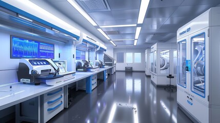 Fototapeta premium 3D rendering of modern hospital scenes
