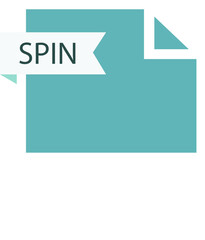 SPIN File format icon roe color fill
