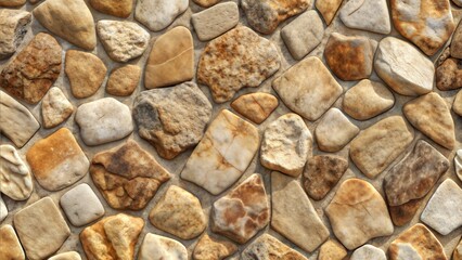 Stones Embedded in Concrete Background