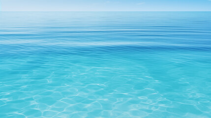 Obraz premium Idyllic Blue Ocean With Calm Waves And A Clear Sky