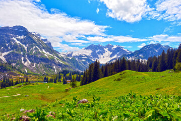 Das Lechquellengebirge in Vorarlberg (Österreich)