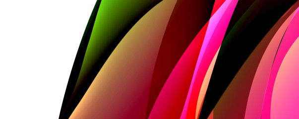 Obraz premium Trendy simple fluid color gradient abstract background with dynamic wave line effect. Vector Illustration For Wallpaper, Banner, Background, Card, Book Illustration, landing page