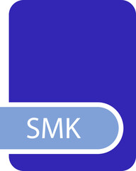 SMK File format icon with contour