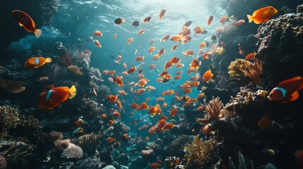 Naklejka premium picture of an ornamental fish with a very cute size that looks very beautiful