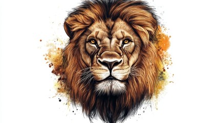 Fototapeta premium a lion head sticker image