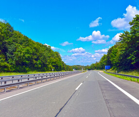 Sauerlandlinie A45 vor Ausfahrt Lüdenscheid  in Nordrhein-Westfalen
