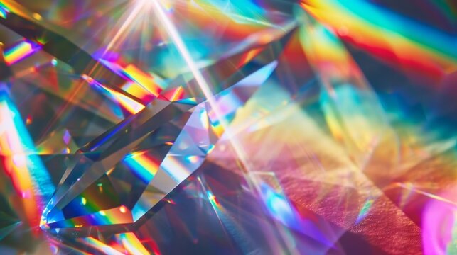 Rainbow Spectrum in Crystal Prism Refraction